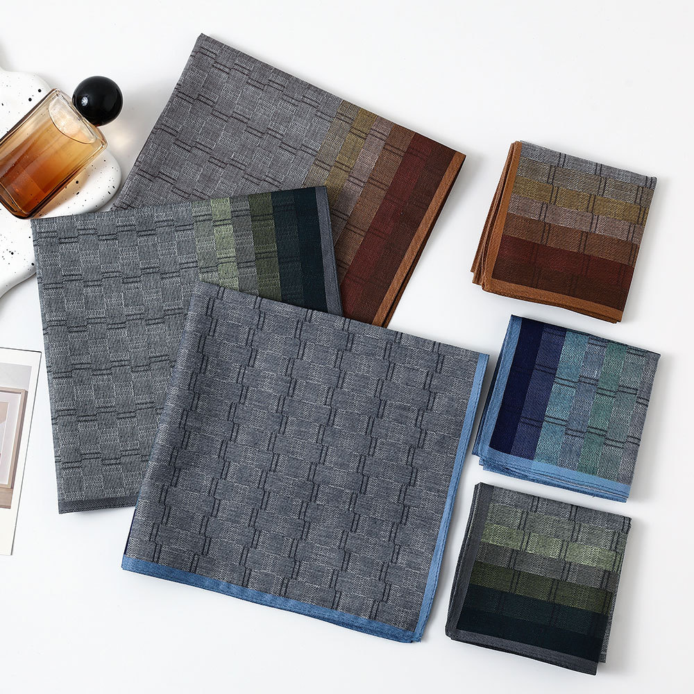 メンズコットン先染めコントラストカラーチェック柄ハンカチ ク - Handkerchief Cotton Men のレビューと価格