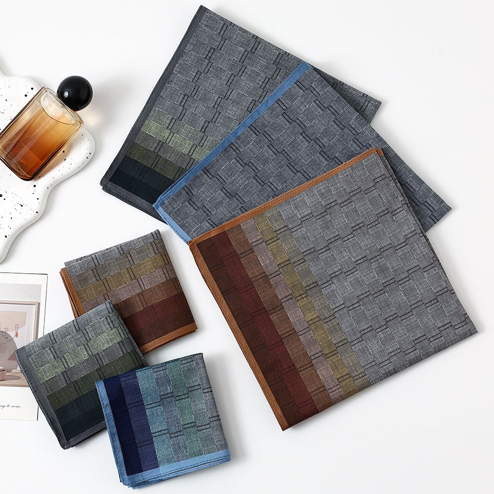メンズコットン先染めコントラストカラーチェック柄ハンカチ ク - Handkerchief Cotton Men のレビューと価格