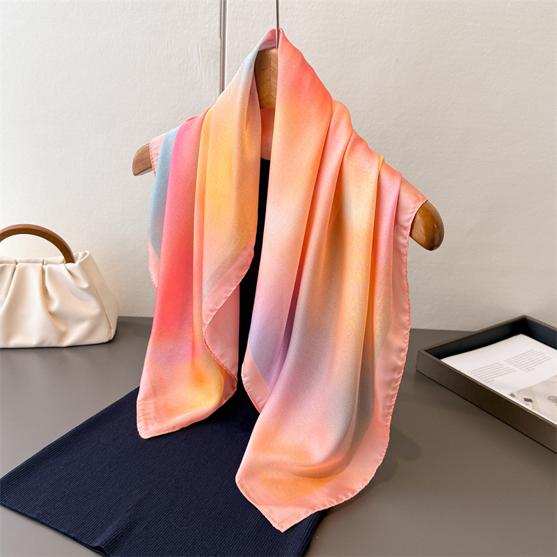 2025年デザインファッションスクエアシルクスカーフ女性用ヘ - Scarf Silk Square のレビューと価格