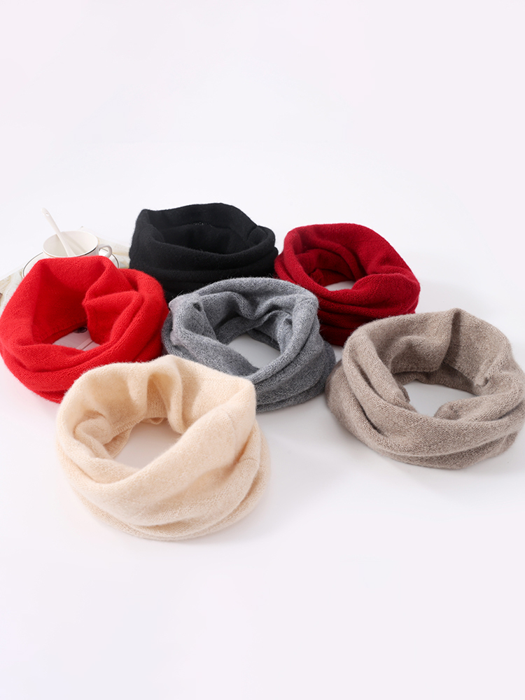 100% メリオウールネックウォーマー女性の冬暖かいファッシ - Neck Warmer Tube のレビューと価格
