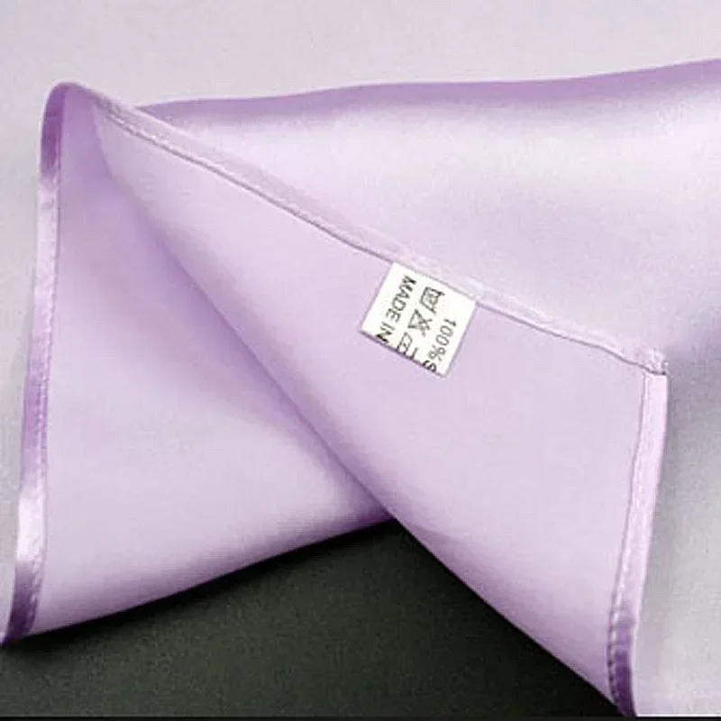 天然35cm純シルクメンズポケットスクエアハンカチ100%桑 - Pocket Square Set のレビューと価格