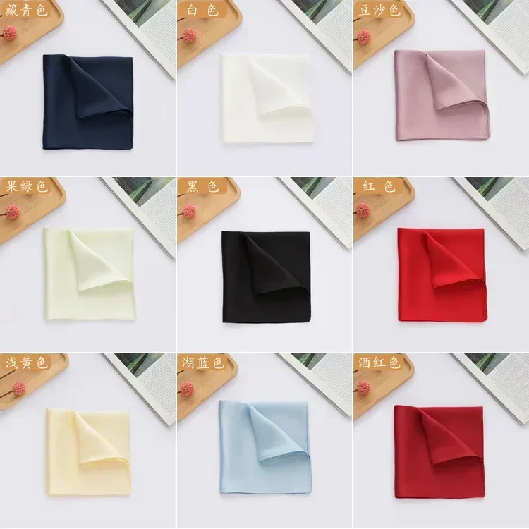 天然35cm純シルクメンズポケットスクエアハンカチ100%桑 - Pocket Square Set のレビューと価格